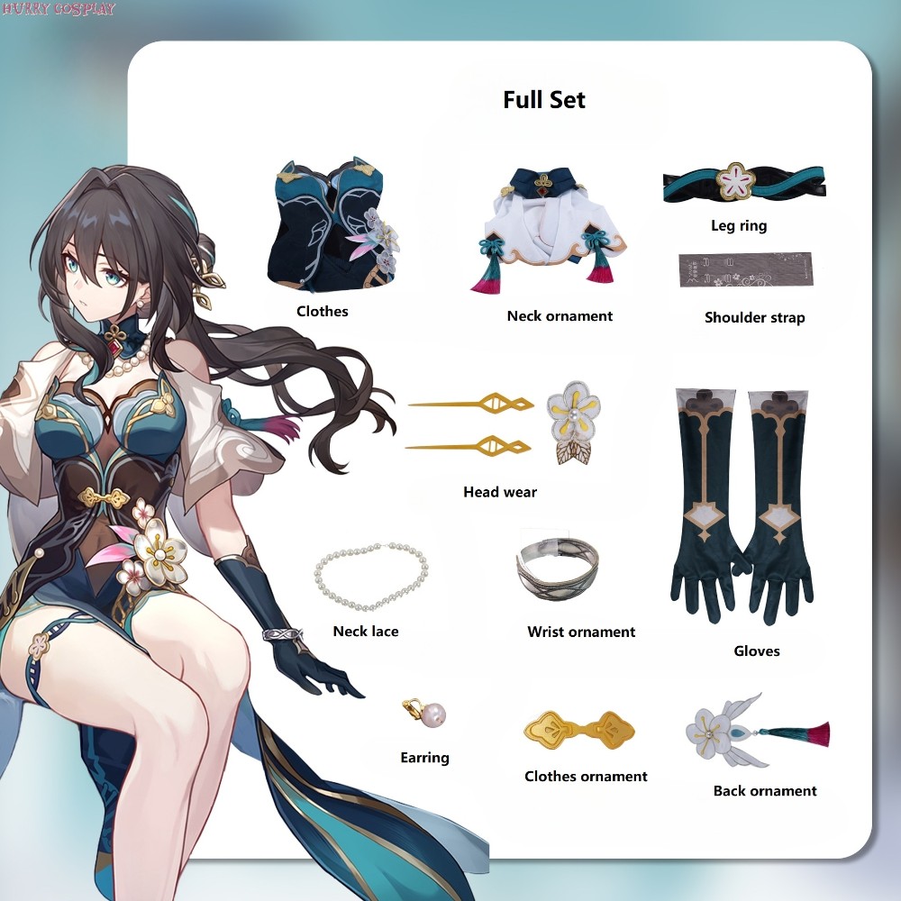 Game Cosplay,Honkai: Star Rail,Honkai Star Rail Ruan Mei cosplay costume